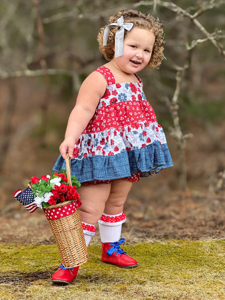 Red, White and BLU Tunic Twirl Top