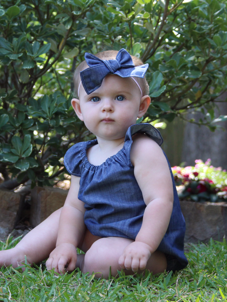 Denim Baby Romper