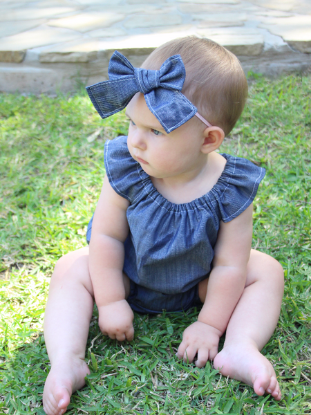 Denim Baby Romper