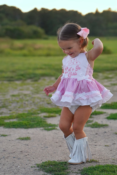 Let's Go Girls Skirted Romper or Dress