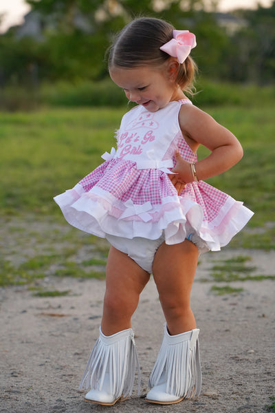 Let's Go Girls Skirted Romper or Dress