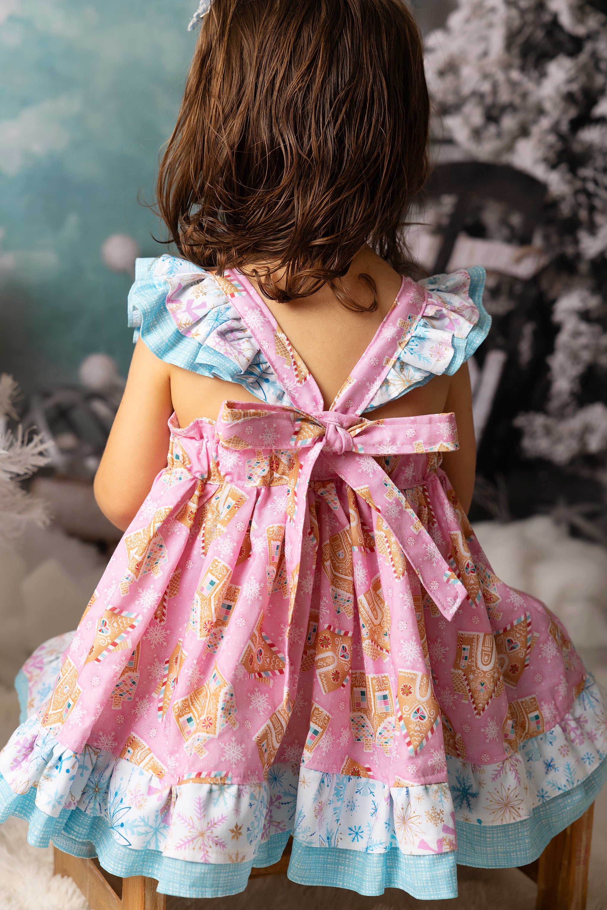 Lumignon Riobon border nermaid dress ピンク 2_2024-08-03T02_45_00.