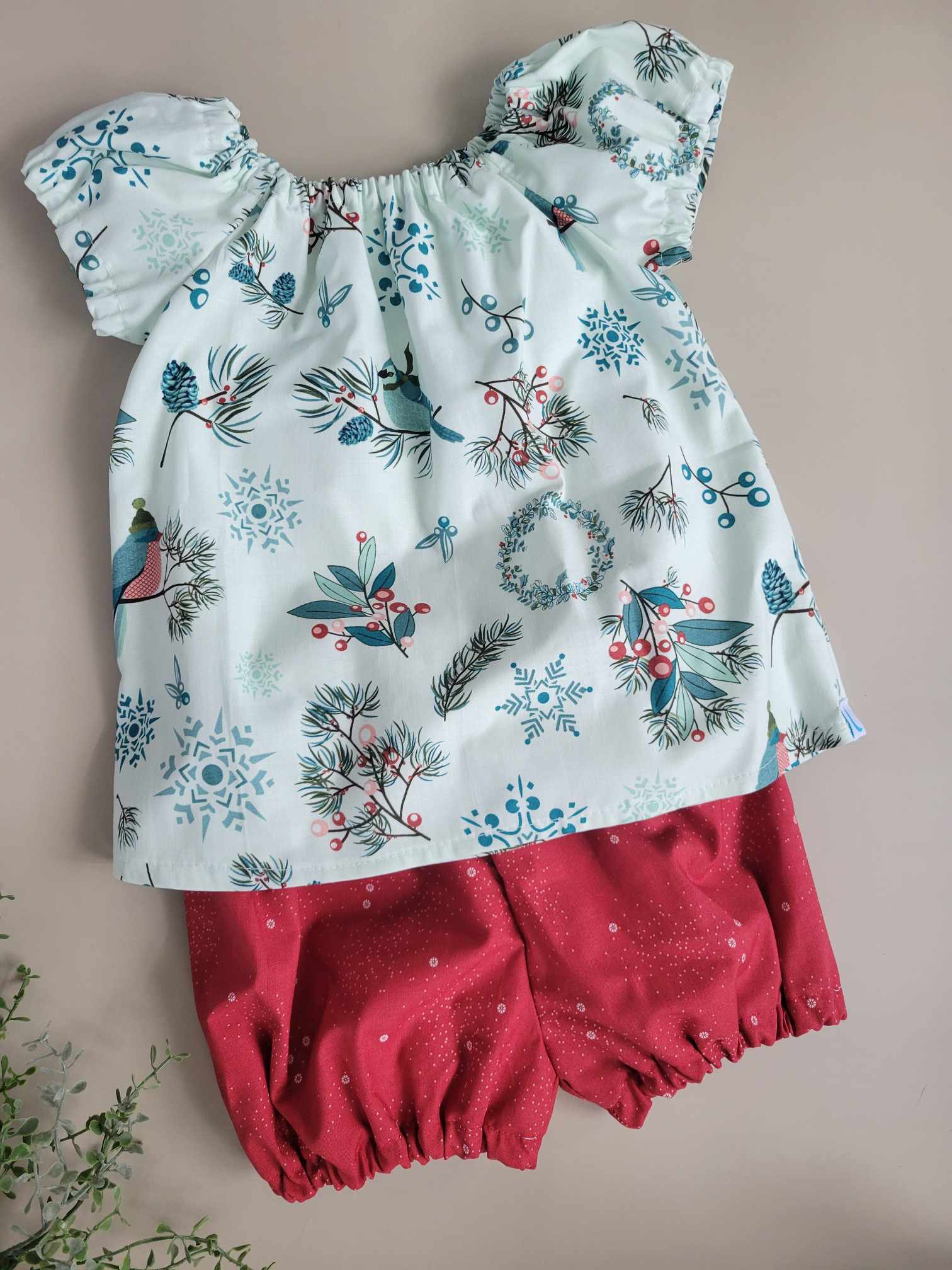 Christmas Bird Simple Top