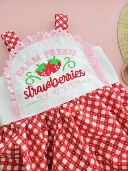 Strawberry Farm Romper