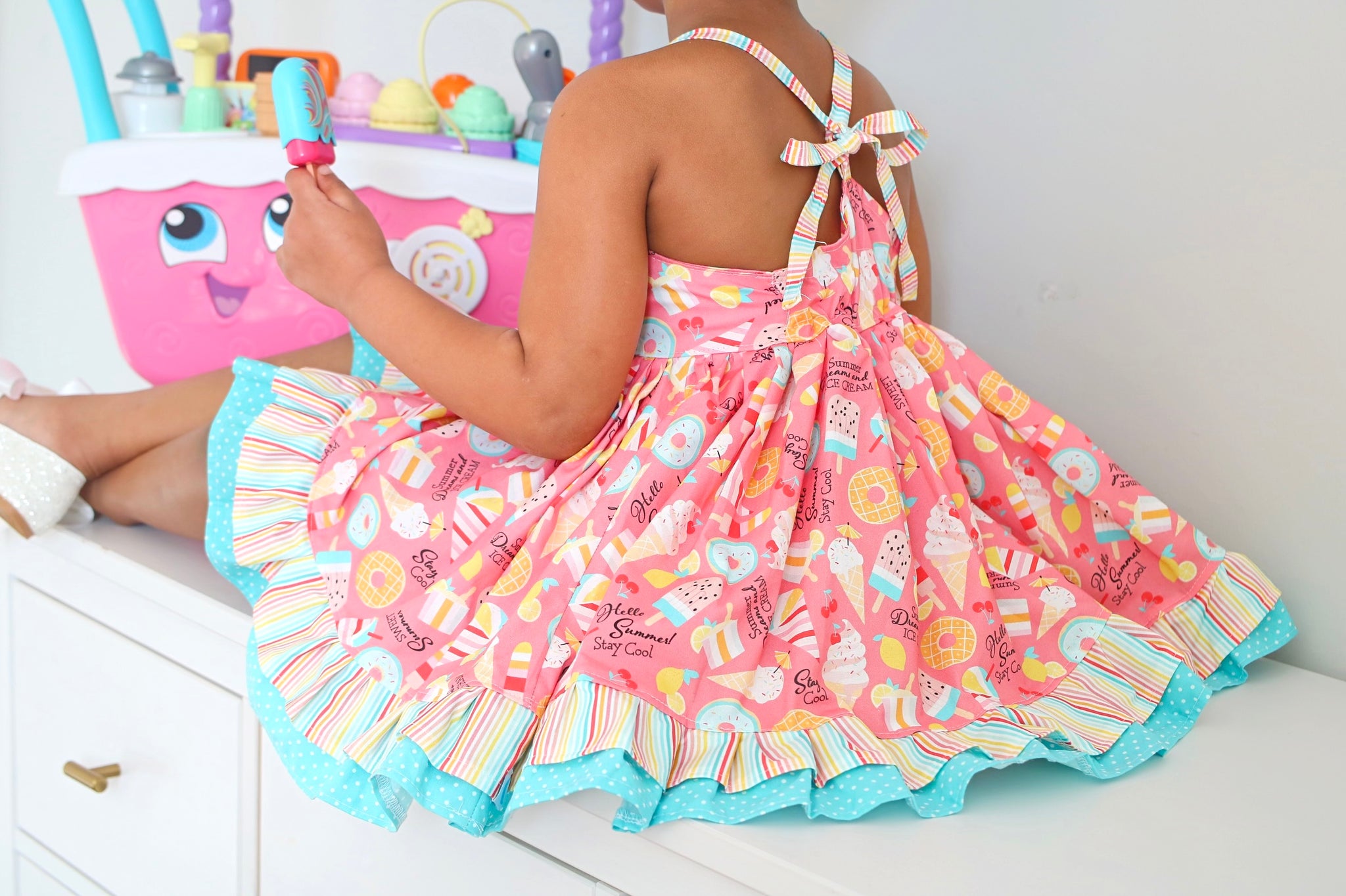 Ice Cream Aubree Dress 10 / Dress Plus Bloomers