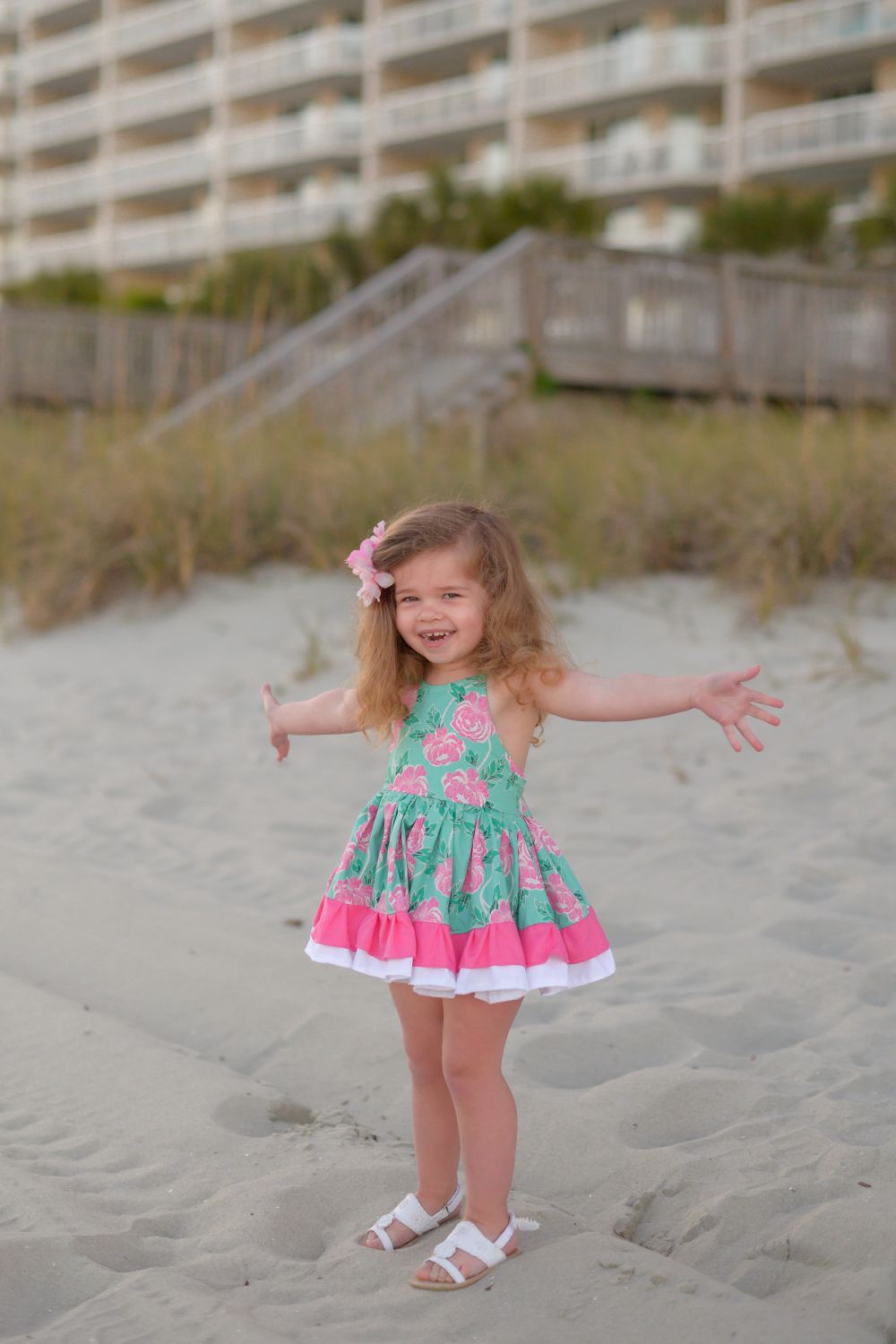 pink and aqua dress ASHLEYlauren 11236 - Aqua/Pink Floral Sequin Gown