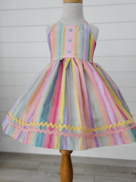 Rainbow Aubree Dress