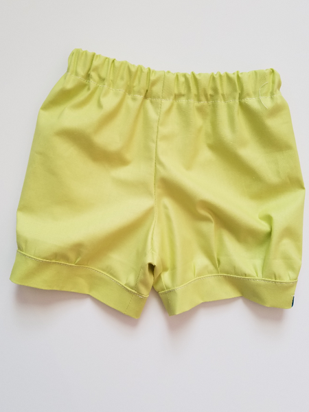 Spring Solid Cuff Shorts