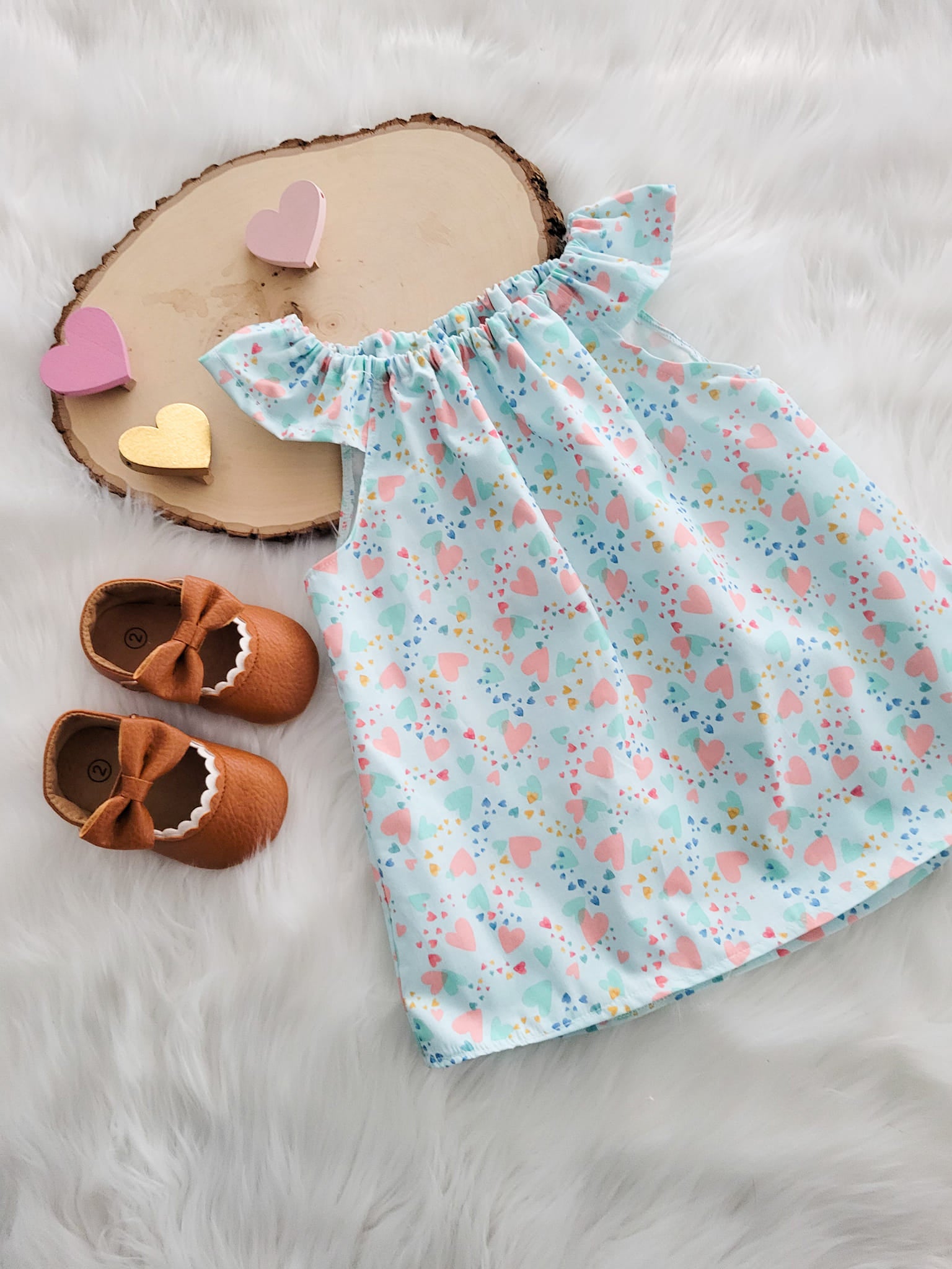 Blue Heart Simple Top